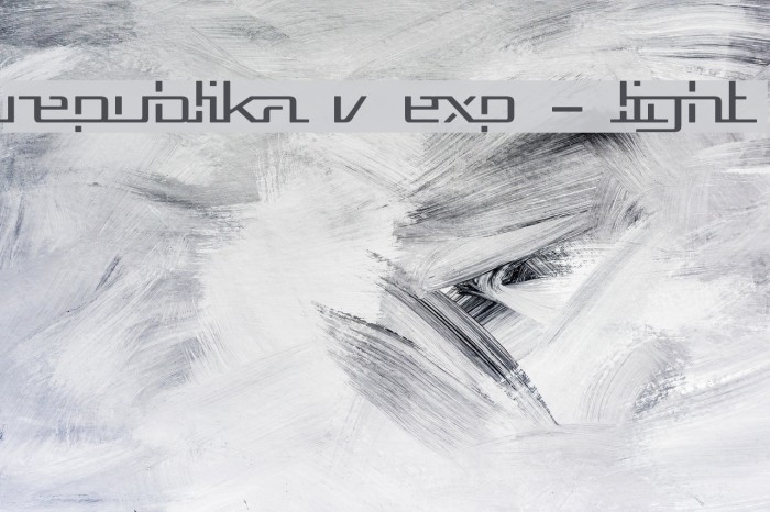 Republika V Exp - Light Font examples