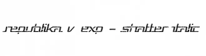 Republika V Exp - Shatter Italic  baixar fontes gratis