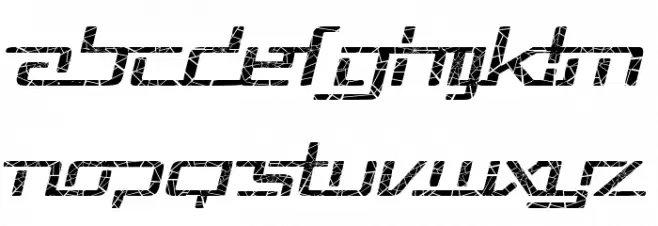 Republika V Exp - Shatter Italic Fonte MAIÚSCULAS