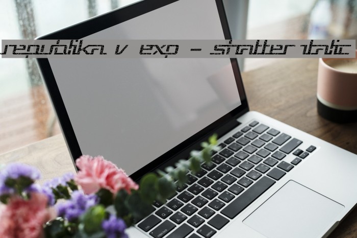 Republika V Exp - Shatter Italic Example 2