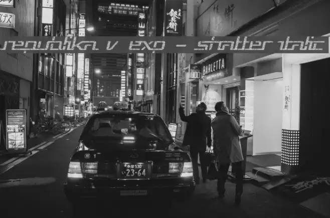 Republika V Exp - Shatter Italic Font examples