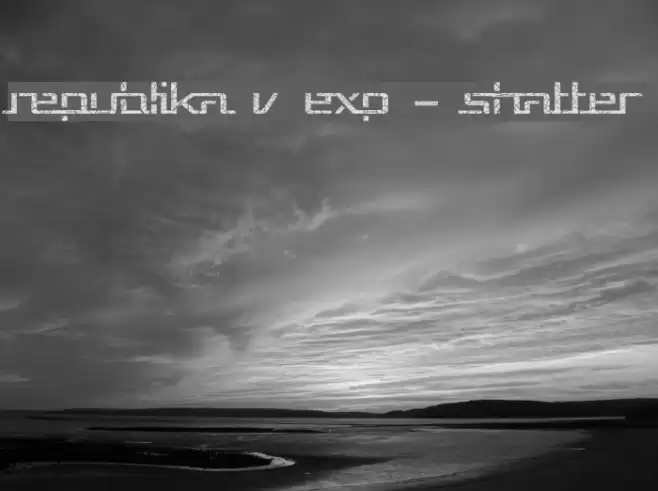 Republika V Exp - Shatter Font examples