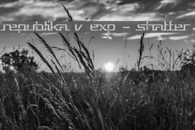 Republika V Exp - Shatter Font examples