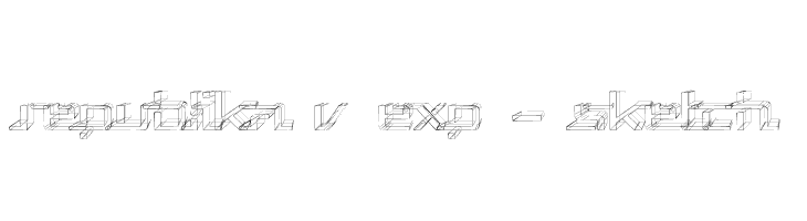 Republika V Exp - Sketch  font caratteri gratis