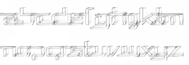 Republika V Exp - Sketch Font Litere mari