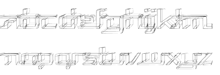 Republika V Exp - Sketch Font LOWERCASE