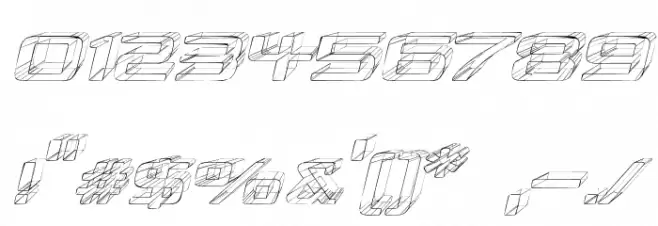 Republika V Exp - Sktech Italic Font OTHER CHARS