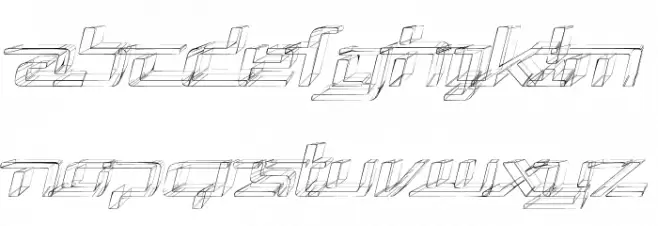 Republika V Exp - Sktech Italic خط أحرف كبيرة