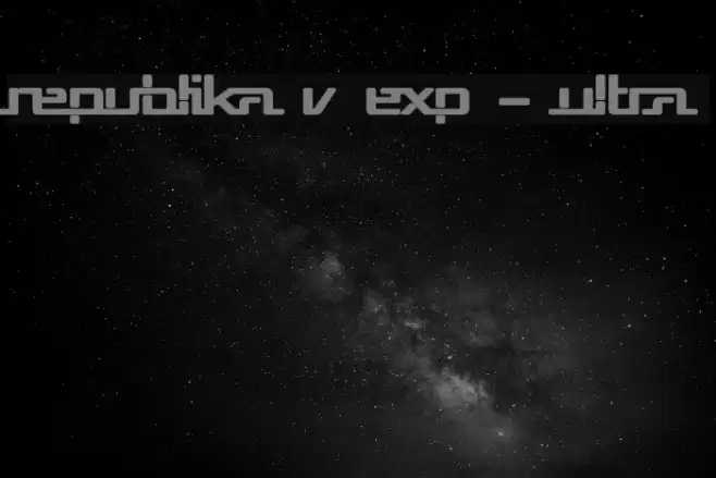 Republika V Exp - Ultra Font examples