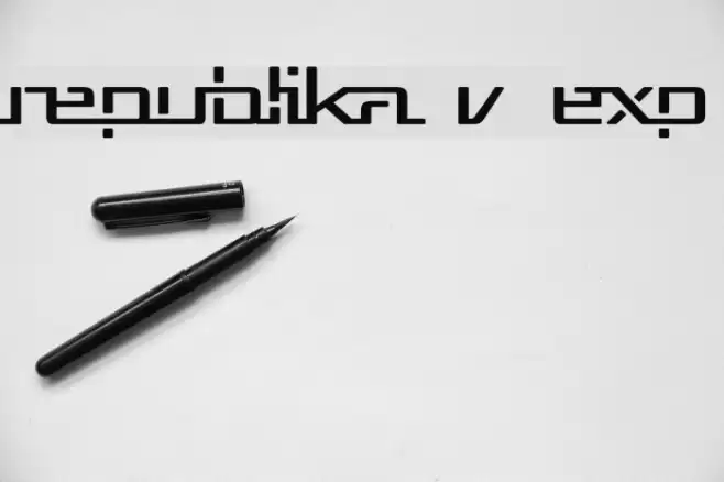 Republika V Exp Font examples