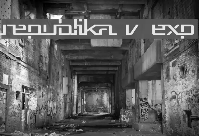 Republika V Exp Font examples