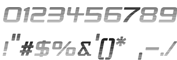 Republika V - Haze Italic Font OTHER CHARS