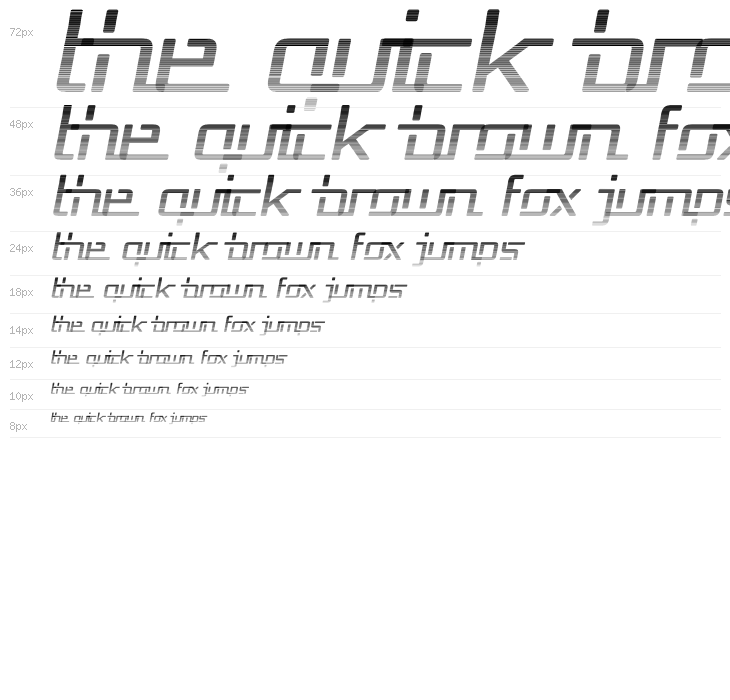 Republika V - Haze Italic Waterfall