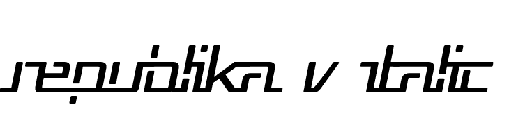 Republika V Italic  Frei Schriftart Herunterladen