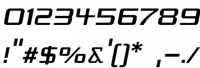 Republika V - Light Italic Font OTHER CHARS