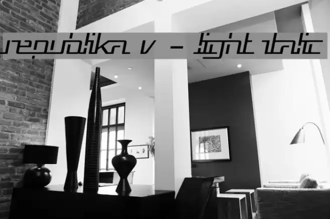 Republika V - Light Italic Font examples