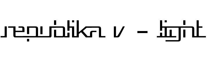 Republika V - Light  フリーフォントのダウンロード