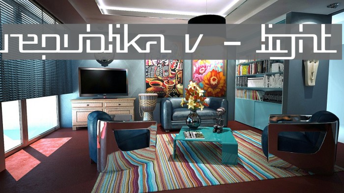 Republika V - Light Font examples