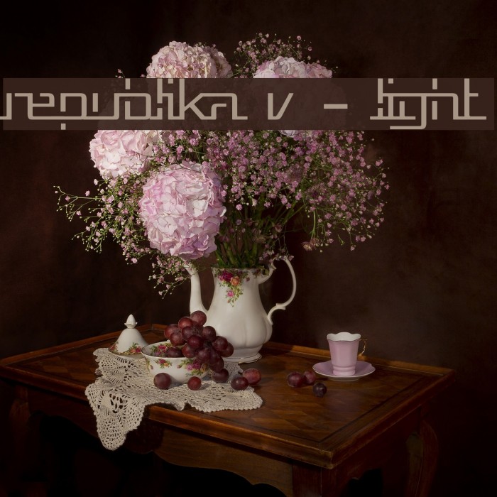 Republika V - Light Font examples