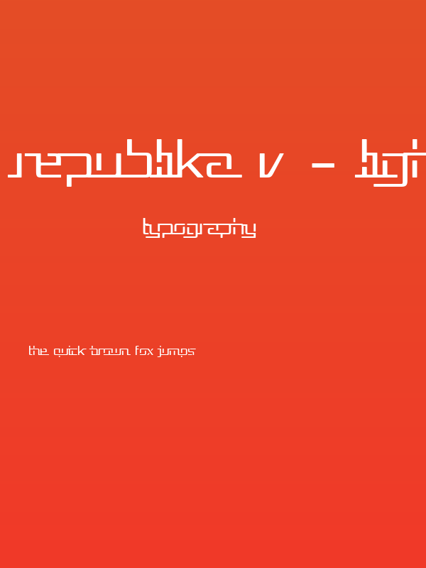 Republika V - Light Poster