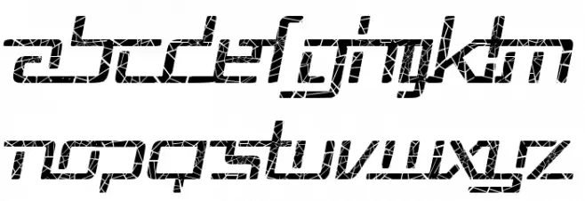 Republika V - Shatter Italic フォント 大文字