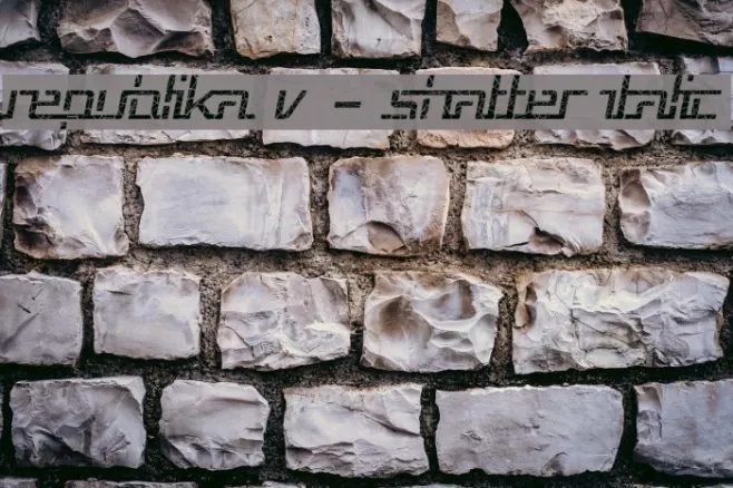 Republika V - Shatter Italic Example 1