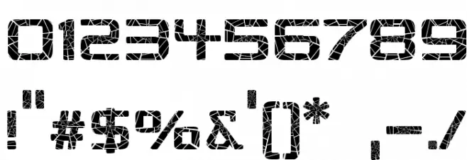 Republika V - Shatter Font OTHER CHARS