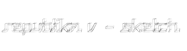 Republika V - Sketch  免费字体下载