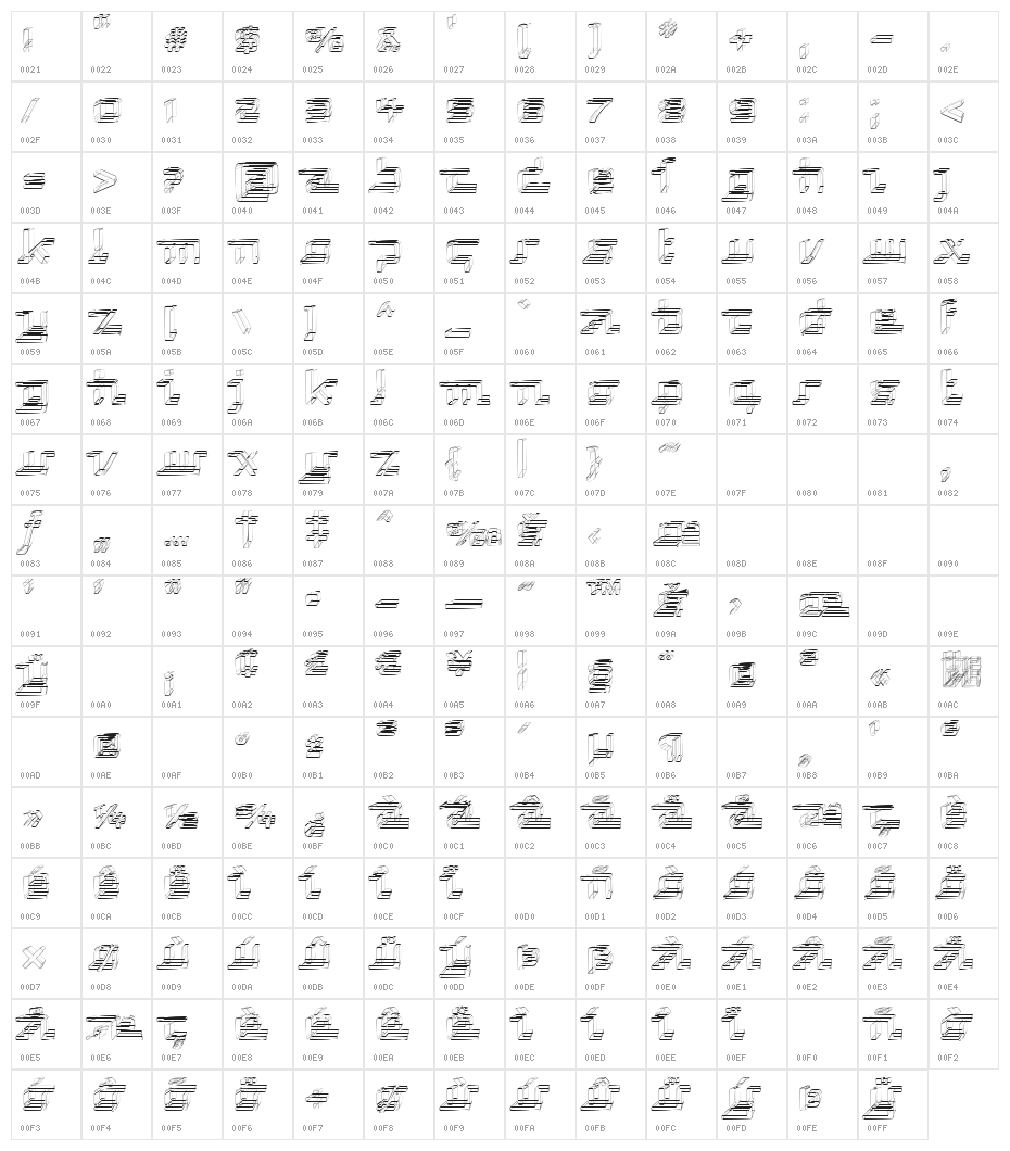 Republika V - Sketch Character Map