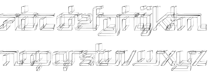 Republika V - Sketch Font LOWERCASE