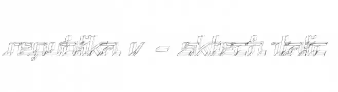 Republika V - Sktech Italic  नि: शुल्क फ़ॉन्ट्स डाउनलोड