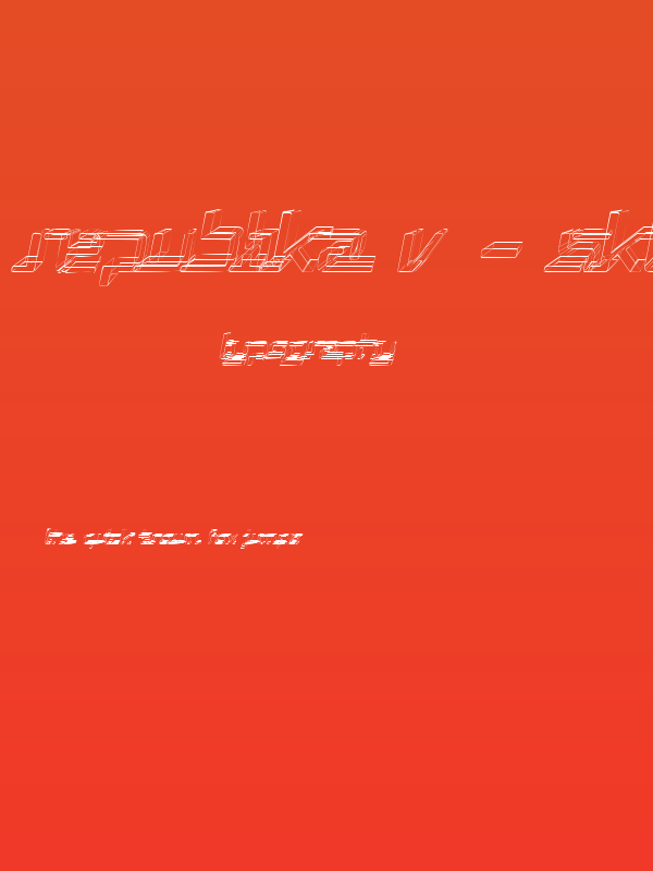 Republika V - Sktech Italic Poster