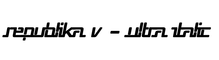 Republika V - Ultra Italic  لخطوط تنزيل