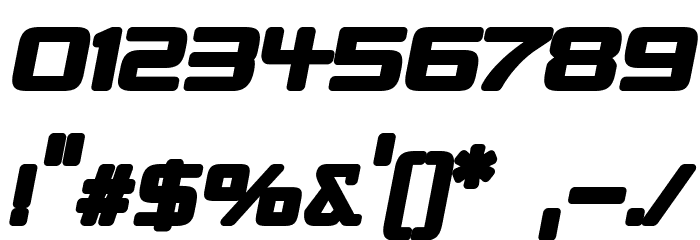 Republika V - Ultra Italic Font OTHER CHARS