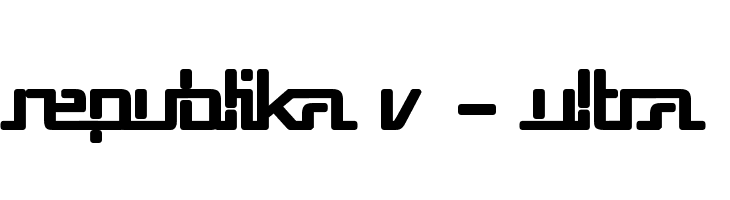 Republika V - Ultra  Fuentes Gratis Descargar