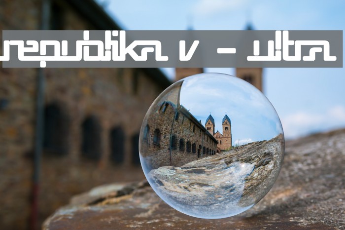 Republika V - Ultra Font examples