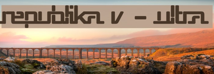 Republika V - Ultra Font examples