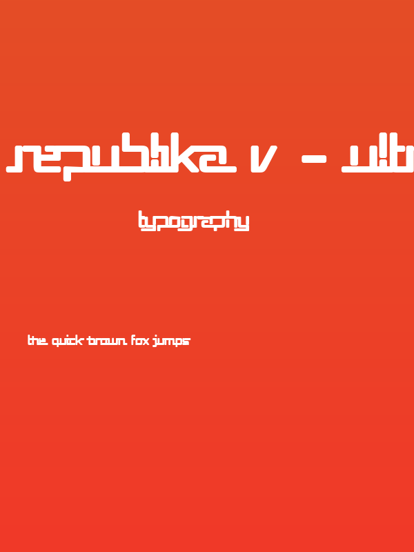 Republika V - Ultra Poster