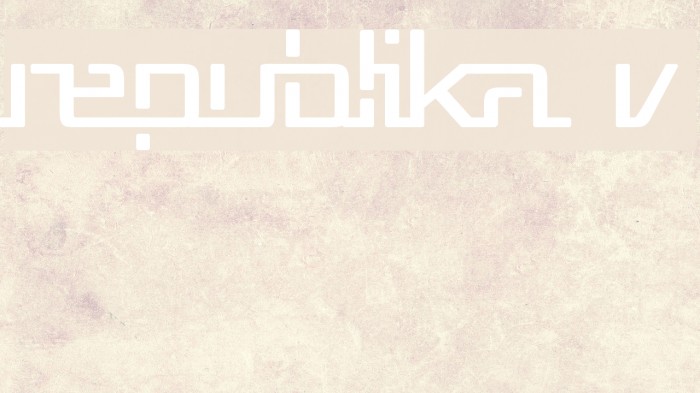 Republika V フォント examples