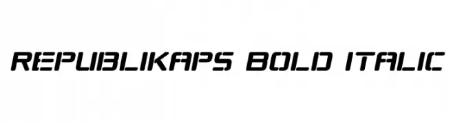 Republikaps Bold Italic  Frei Schriftart Herunterladen