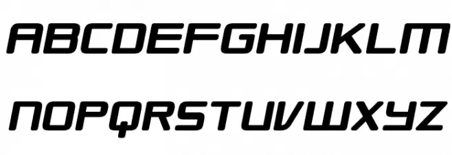 Republikaps Bold Italic Schriftart Groß