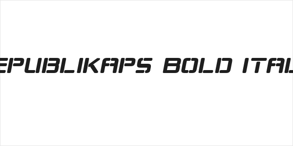 Republikaps Bold Italic Logo