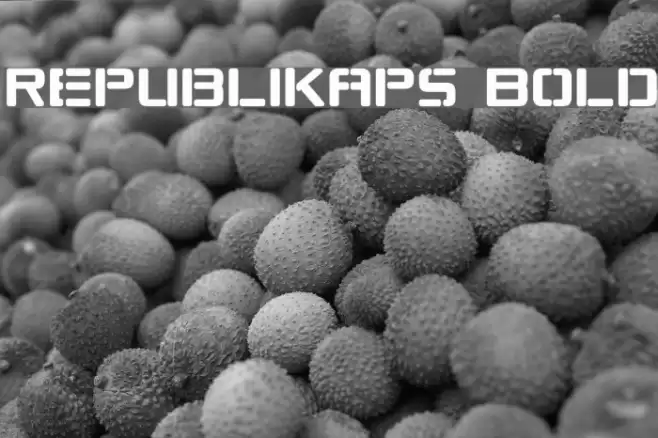 Republikaps Bold Font examples