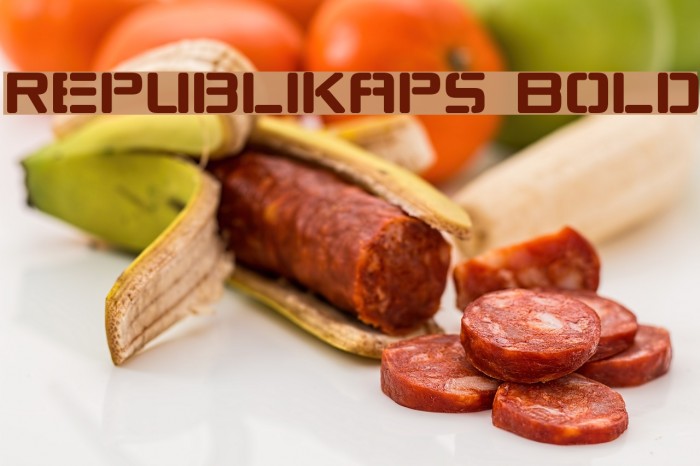 Republikaps Bold Font examples