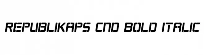 Republikaps Cnd Bold Italic  Frei Schriftart Herunterladen