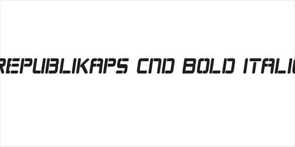 Republikaps Cnd Bold Italic Logo