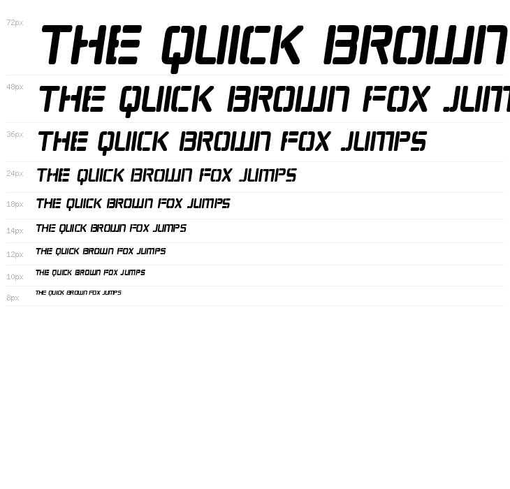 Republikaps Cnd Bold Italic Waterfall