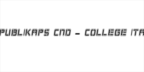 Republikaps Cnd - College Italic Logo