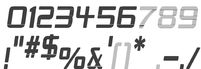 Republikaps Cnd - Haze Italic Font OTHER CHARS
