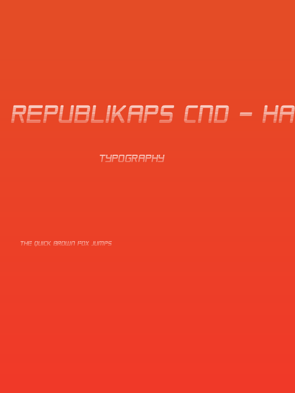 Republikaps Cnd - Haze Italic Poster